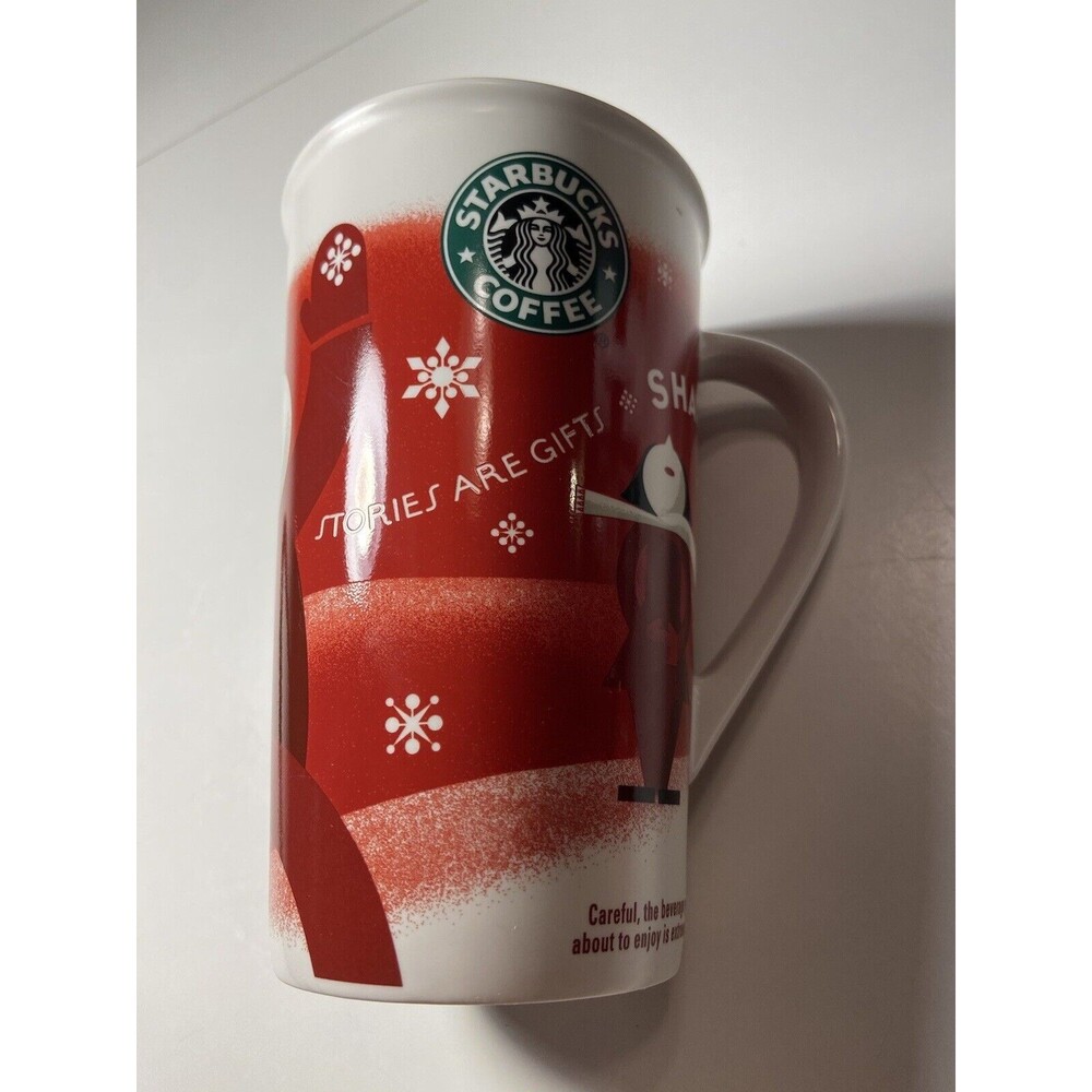 Nice Large Christmas Red Coffee Cup Bone China STARBUCKS Coffee Mug MINTY